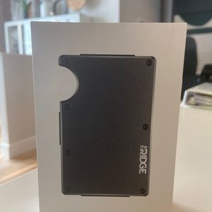 The Ridge Wallet NIB Aluminum Gunmetal